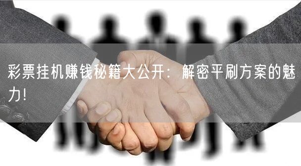 彩票挂机赚钱秘籍大公开:解密平刷方案的魅力!